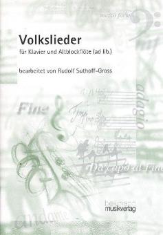 Volkslieder für Klavier und Altblockflöte (ad lib.) 