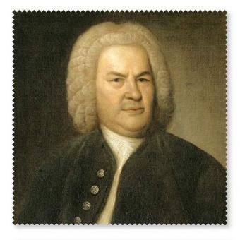 Brillenputztuch Bach Portrait 