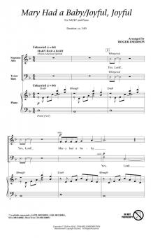 Mary Had A Baby/Joyful, Joyful 