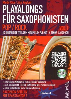 Playalongs für Saxophonisten - Pop/Rock - Band 1 