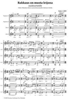 Rakkaus On Musta Leijona 