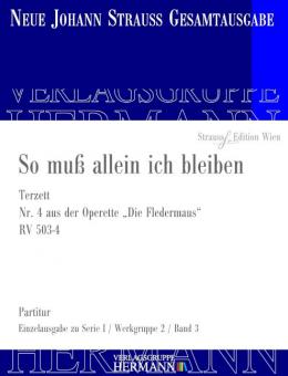 O je, o je, wie rührt mich dies! RV 503-4 