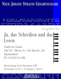 Ja, das Schreiben und das Lesen RV 511A/B/C-3-1.A/BC 