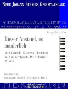 Uhrenduett Dieser Anstand, so manierlich RV 503-9 