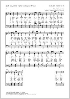 Geh aus, mein Herz, und suche Freud Standard