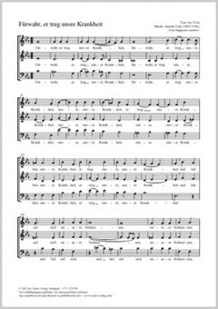 Fürwahr, er trug unsre Krankheit Standard