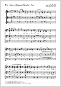 Nun entlässest du deinen Knecht, o Herr Standard