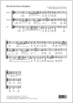 Der du bist drei in Einigkeit Standard