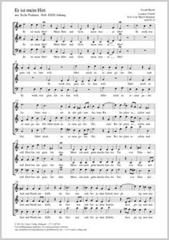 Er ist mein Hirt XXIII Anhang 