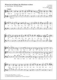 Wenn du im Schutz des Höchsten wohnst XXIII 