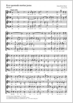 Ecce quomodo moritur justus Standard