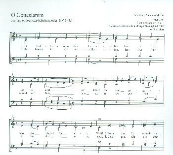 O Gotteslamm KV 343, 1 