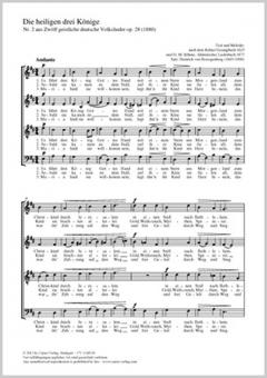 Die heiligen drei Könige op. 28, 2 Standard