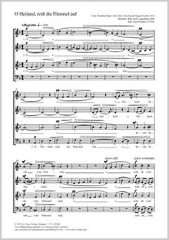 O Heiland, reiß die Himmel auf Standard