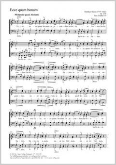 Ecce quam bonum G-Dur 27, 4 Standard
