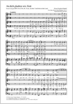 An dich glauben wir Standard