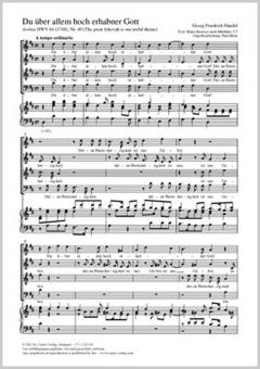 Du über Allem hoch erhab'ner Gott Standard