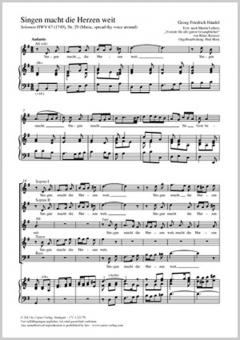 Singen macht die Herzen weit Standard