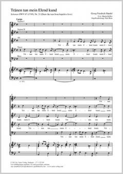 Tränen tun mein Elend kund Standard