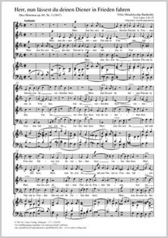 Herr, nun lässest du deinen Diener in Frieden fahren Standard