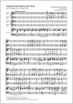 Jauchzet dem Herrn alle Welt Standard