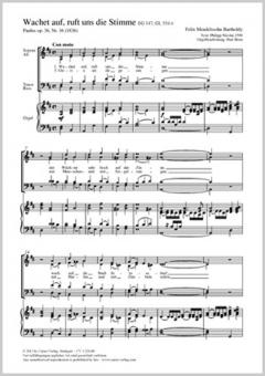 Wachet auf, ruft uns die Stimme MWV 36 Standard