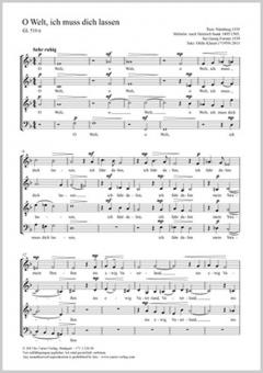 O Welt, ich muss dich lassen Standard