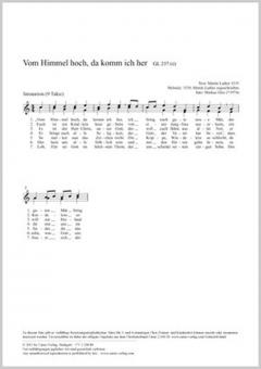 Vom Himmel hoch, da komm ich her Standard