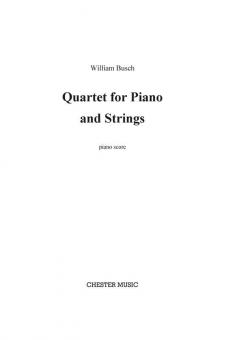 Quartet for Piano and Strings 