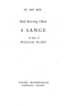 4 Sange Op. 7 