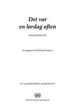 Det Var En Lordag Aften 