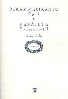 Sommerabend-Walzer op. 1 