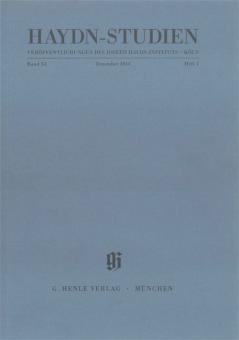 Haydn Studien Band XI,1 