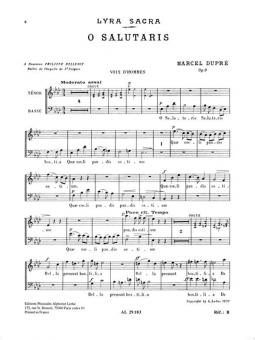 Marcel Dupre: 4 Motets Op.9, No.1: O Salutaris 