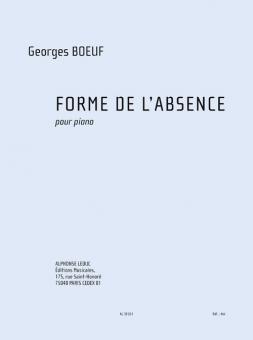 Boeuf: Forme de l'absence 