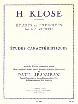 Etudes caractéristiques (Clarinet solo) 