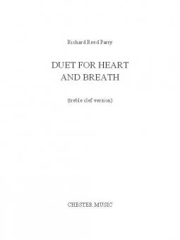 Duet For Heart And Breath (Treble Clef Version) 