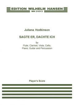 Sagte er, dachte ich 