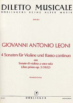 4 Sonaten für Violine und Bc 
