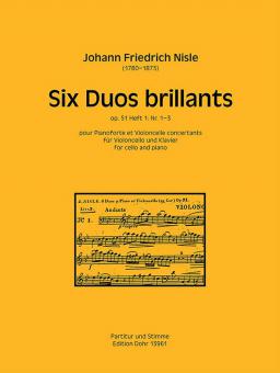 Six Duos brillants op. 51, Heft 1: Nr. 1-3 