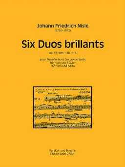 Six Duos brillants op. 51, Heft 1: Nr. 1-3 