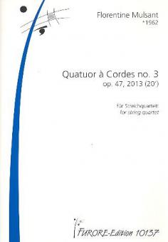Quatuor a cordes no. 3 op. 47 