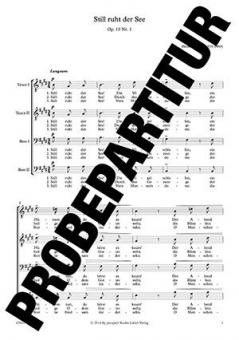 Still ruht der See! Nr. 1 op. 10 Download