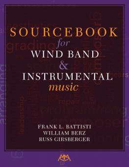 Sourcebook For Wind Band And Instrumental Music 
