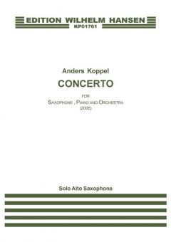 Concerto for Saxophone, Piano and Orchestra 