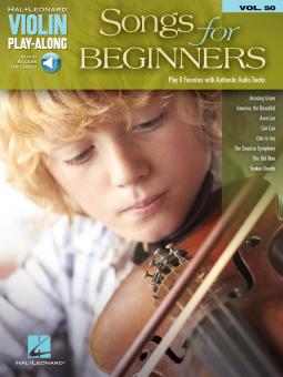 Violin Play-Along Vol. 50: Songs For Beginners 