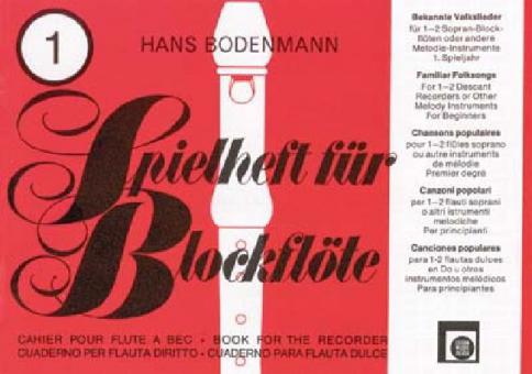 Spielheft für Blockflöte 1 