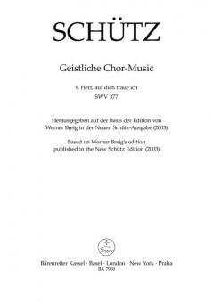 Herr, auf dich traue ich SWV 377 Standard