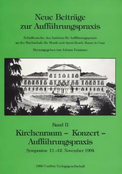 Neue Beiträge zur Aufführungspraxis 4 