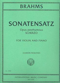 Sonatensatz (Scherzo) op. posth. 